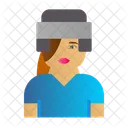 Jugador De Hockey Mujer Hockey Jugador Icono