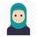 Musulman Mujer Hijab Icono