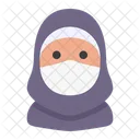 Hijab Avatar Mujer Icono