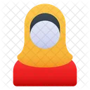 Mujer Musulmana Hombre Profesion Icon