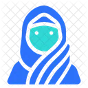 Mujer musulmana hijab elegante  Icono