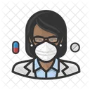 Avatar Farmaceutico Negro Icon