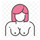 Mujer Mama Cancer De Mama Cancer Icono