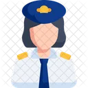 Mujer piloto  Icono