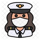 Piloto Avatar Mujer Icono