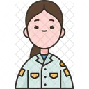 Mujer piloto  Icono