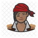 Mujer pirata africana  Icono