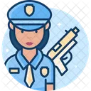 Mujer Policia Mujer Policia Oficial De Policia Symbol