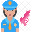 Mujer Policia Mujer Policia Oficial De Policia Icono