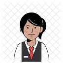 Avatar Avatar De Recepcionista Administrador Icono