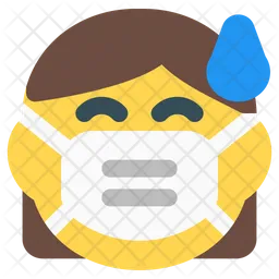 Mujer sudando Emoji Icono