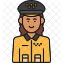 Mujer taxista  Icono