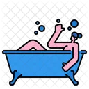 Mujer tomando baño  Icon