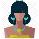 Tribal Mujer Avatar Icono