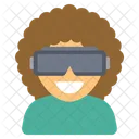 Avatar De Personas Con Gadget VR Icono