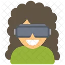 Avatar De Personas Con Gadget VR Icono