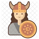 Mujer Vikinga Mujer Vikinga Medieval Icono