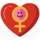 Mujeres Hembra Corazon Icon