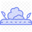 Mulched Garden Field Icon