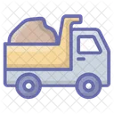 Muldenkipper Bau LKW Mullwagen Symbol