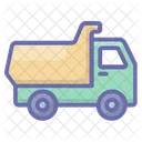 Muldenkipper Bau LKW Mullwagen Symbol