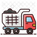 Muldenkipper Mulltransport Abfalltransport Symbol