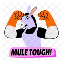 Mule Strong Flexing Icon