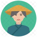 Idoso Asiatico Mulher Icon