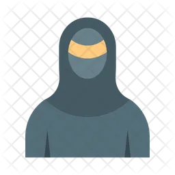 Mulher com niqab  Ícone