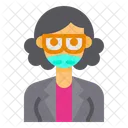 Avatar Negocios Feminino Icon