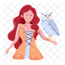 Mulher Medieval Personagem Medieval Mulher Medieval Ícone