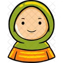 Mulher Muculmana Hijab Muculmano Ícone