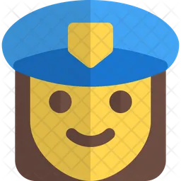 Mulher policial Emoji Ícone