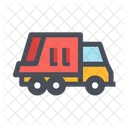 Bau LKW Muldenkipper Fahrzeug Symbol