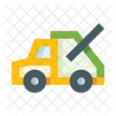 Mullwagen Recycling LKW Mullfahrzeug Symbol