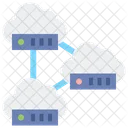 Multi Cloud Clouds Cloud Connection Icon