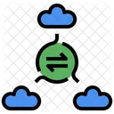 Multi Cloud Decentralized Storage Cloud Exchange Icon