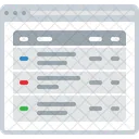Multi Column Page Color Line Icon