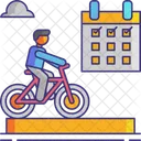 Multi Day Trip Cycling Schedule Trip Schedule Icon