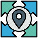 Multi Directions Direction Gps Icon