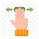 Multi Finger Slide  Icon