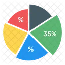 Pie Chart Circle Chart Modern Chart Icon