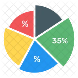 Multi Pie Chart  Icon