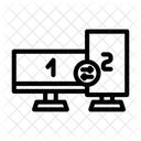 Multi Bildschirm Streaming Symbol