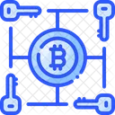 Multi Signature Key Bitcoin Icon