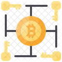 Multi Signature Key Bitcoin Icon