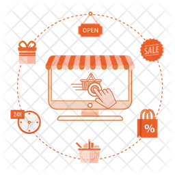 Multi Vendor Marketplace Icon Download In Flat Style Multi Vendor Marketplace Icon Download In Flat Style