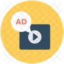 Multimedia Video Ads Icon