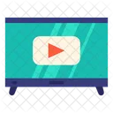 Multimedia Youtube Tv Icon