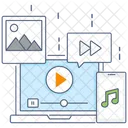 Video Player Live Streaming Media Player Icon